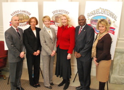 Mike Murchie, M&T Bank, Kathy McCorkle, HSDC, Ellen Brown, Harrisburg 150th, Representative Sue Helm, Lenwood Sloan, PA Tourism Office, Mary Smith, HHRVB at the Bare Walls Preview Mike Murchie, M&T Bank, Kathy McCorkle, HSDC, Ellen Brown, Harrisburg 150th, Representative Sue Helm, Lenwood Sloan, PA Tourism Office, Mary Smith, HHRVB at the Bare Walls Preview
