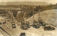 Constructing Route 22 Bypass, 1930s