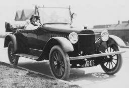 Mary Sachs Behind the Wheel of Her First Car