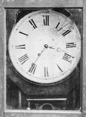 Clock from Nail Works Explosion, 1878