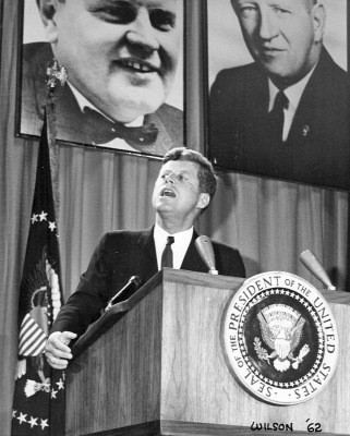 John F. Kennedy at Farm Show, 1962
